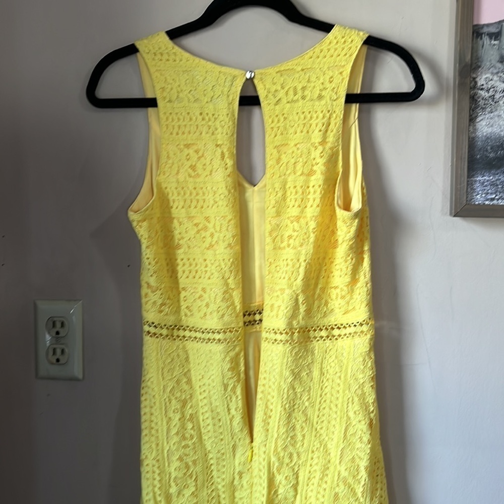 Lulu's Ivory Crochet V-Neck Mini Dress - Picture 9 of 9